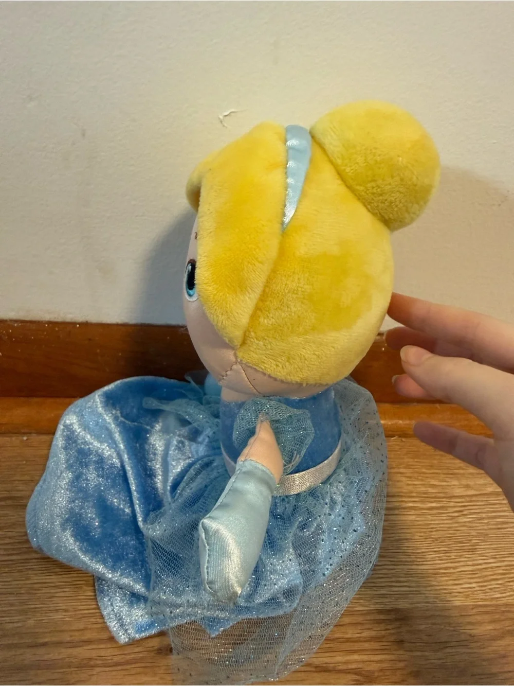 Cinderella Baby Blue Dress Princess Plush Toy DISNEY Baby Stuffed Doll 12